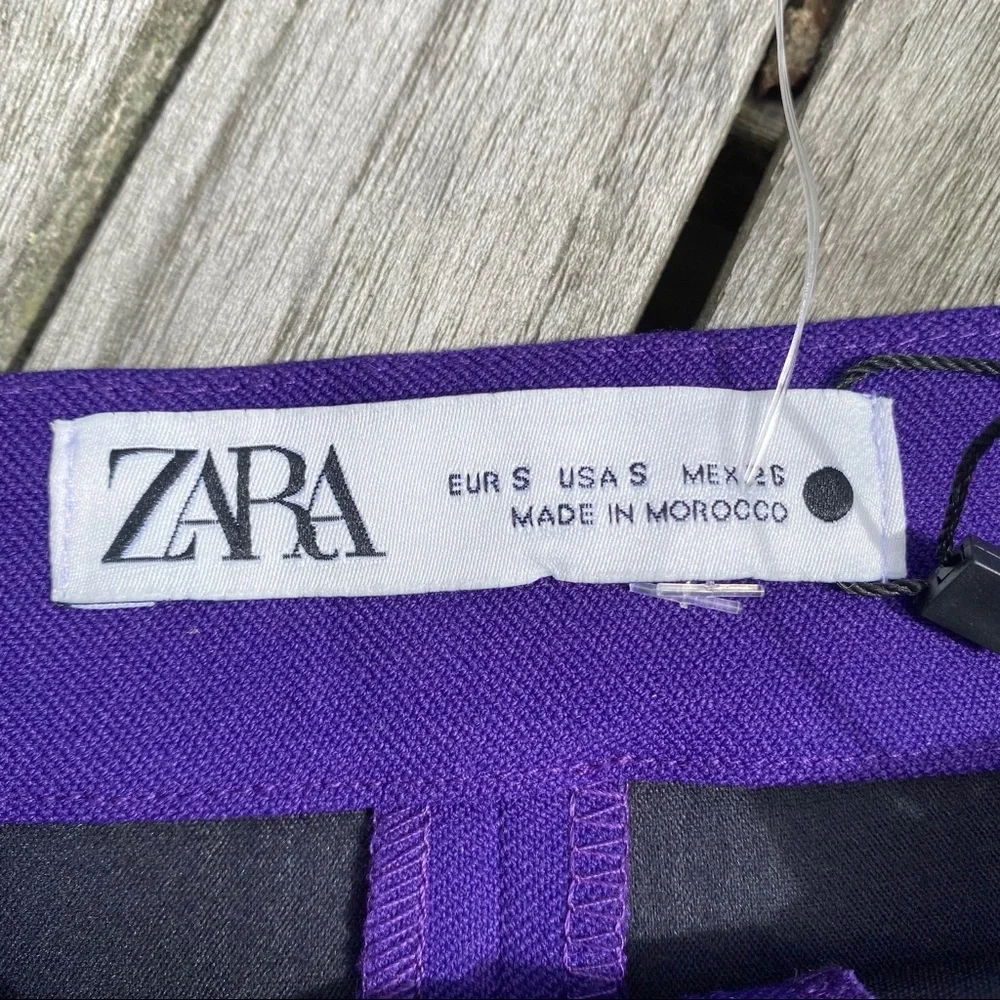 💜 ZARA PURPLE LONG SLEEVE CROP TOP!